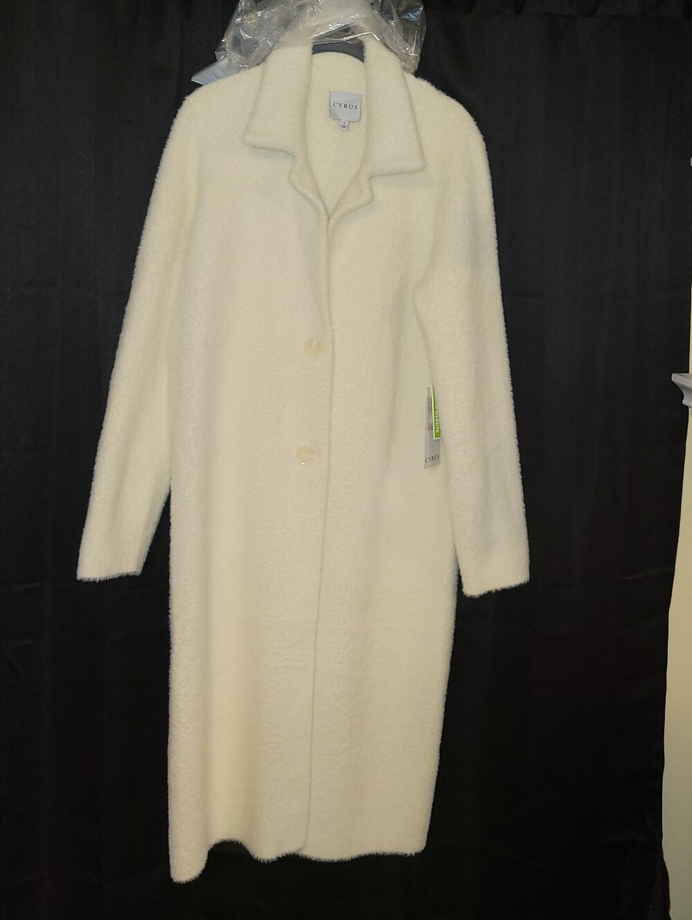 NWT CYRUS HEAVY KNITTED DUSTER COAT